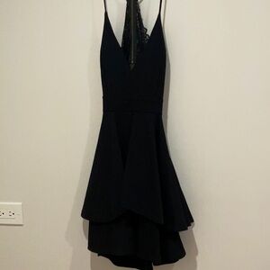 Lace Black Mini Dress